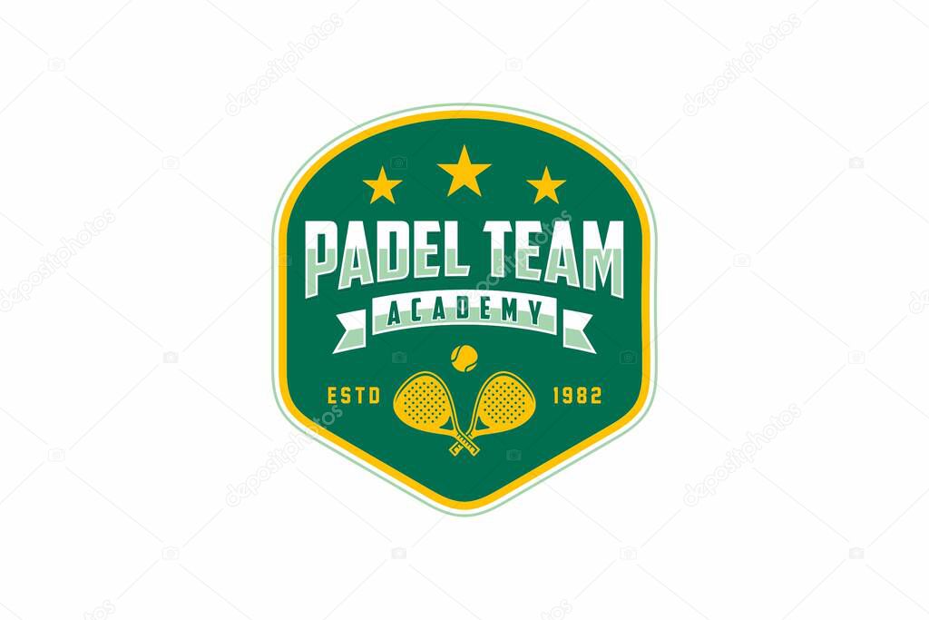 Padel logo in modern minimalist style