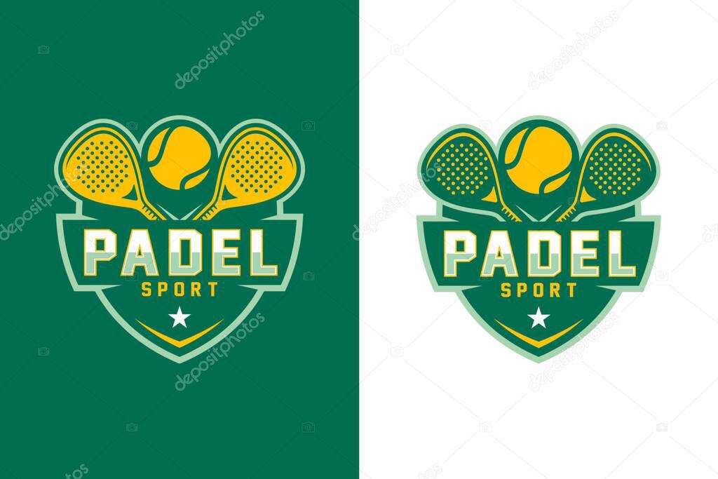 Padel logo in modern minimalist style