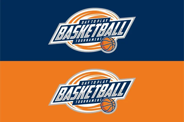 Basketball Club Logo Basketball Club Emblem Design Template — Stock Vector
