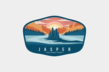 Jasper Ulusal Parkı Amblem yaması çizimi
