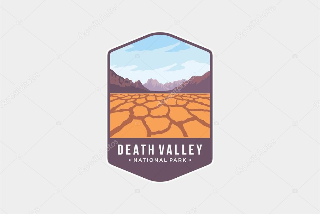 Death Valley National Park Emblem patch logo illustration