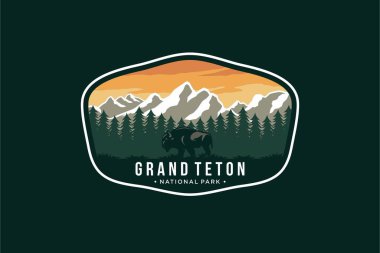 Büyük Kanyon Ulusal Parkı amblem amblemi.