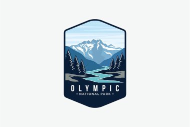 Olimpiyat Ulusal Parkı logosu illüstrasyonu