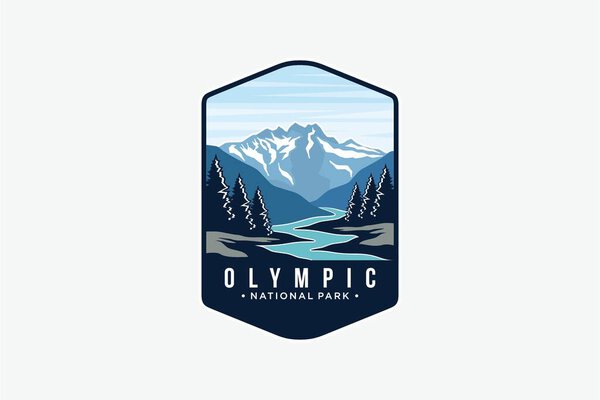 Иллюстрация логотипа Олимпийского национального парка