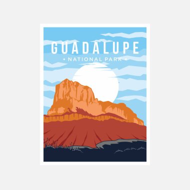 Guadalupe Ulusal Park poster tasarımı