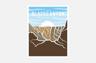 Black Canyon Ulusal Parkı poster tasarımı