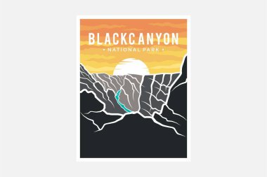 Black Canyon Ulusal Parkı poster tasarımı