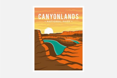 Canyon Lands Ulusal Park poster çizimi
