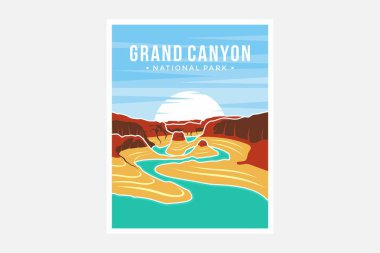 Büyük Kanyon Ulusal Parkı poster tasarımı