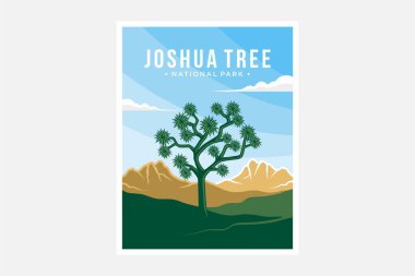 Joshua Tree Ulusal Parkı poster tasarımı