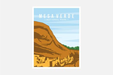 Mesa Verde Ulusal Park poster tasarımı