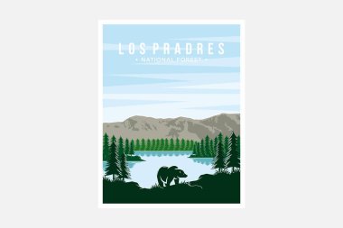 Los Padres Ulusal Orman poster tasarımı