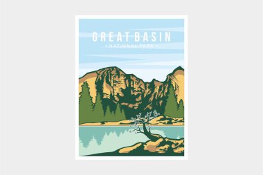 Great Basin Ulusal Parkı poster tasarımı