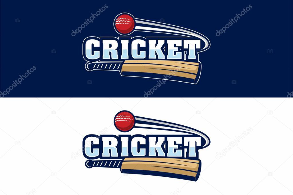 Cricket Logo Template Design. Vector illustration