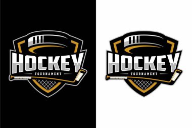 Hokey kulübü spor logosu tasarımı