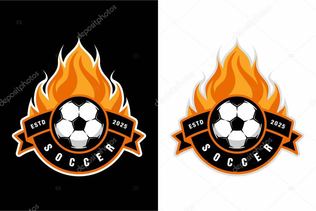 Soccer logo badge template. sports logo