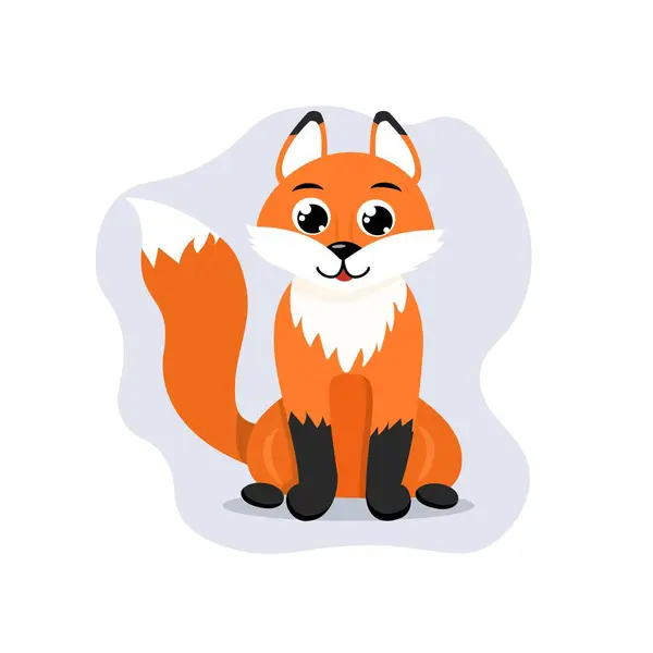 Çocuklar için orman çizgi filmi karakteri. El çizimi vektör illüstrasyonu.