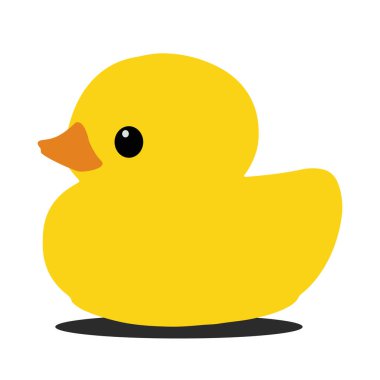 renkli basit dizaynlı ördek vektörü. Beyaz üzerine izole edilmiş. EpiS10. Web için, yazdırma kullanımı.