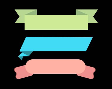 farklı bir yazı şekli tasarımı seti. koyu arkaplanda izole.