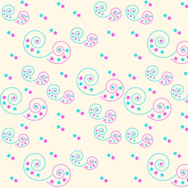 sarmal ve yıldız desenli mavi ve gül rengi _ etiket, pankart, etiket, etiket, kart.