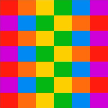 LGBTQ renkleri çapraz kare biçimsiz desen tasarımı.