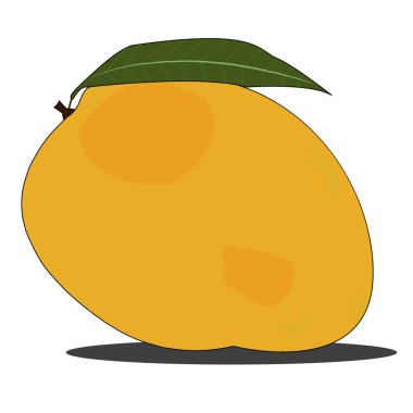 mango renkli vektör basit clipart tasarımı