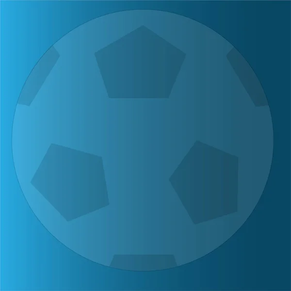 Tim Balón Fútbol Sobre Fondo Azul Vector Ilustración — Vector de stock