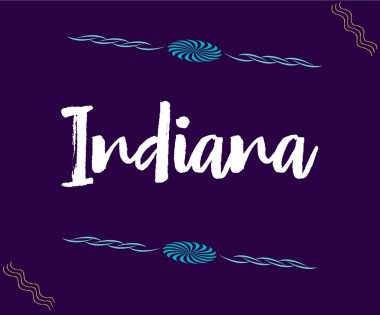 Indiana, Amerika eyaletlerinden birini temsil ediyor. eps10. 