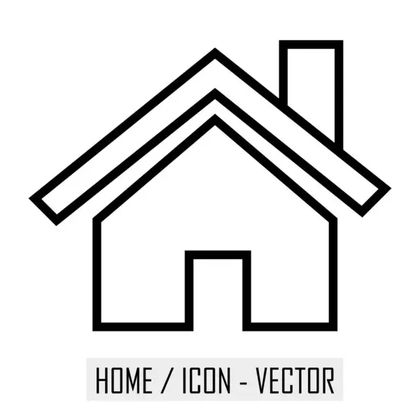 Home Ícone Design Vetorial Monocromático Isolado Branco Para Usos Web — Vetor de Stock