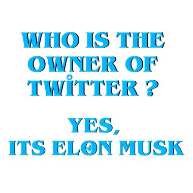 Twitter tipografisinin sahibi kim? Basit düz tasarım. Beyazda izole edilmiş. EPS10.