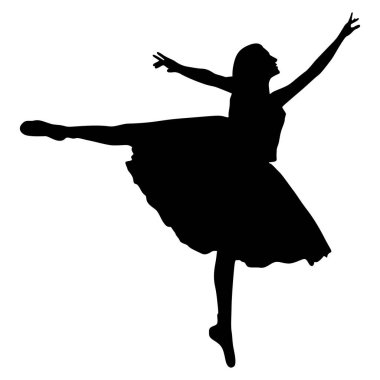 Bekar kız siluet vektör tasarımı yapıyor. şeffaf arkaplan.