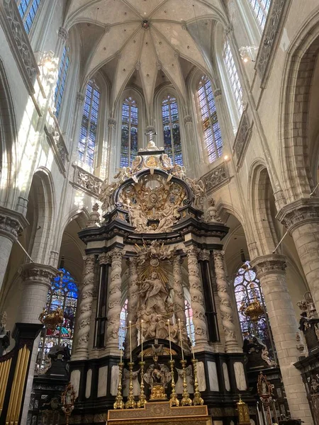 interior of the church in Antwerp,Belgium