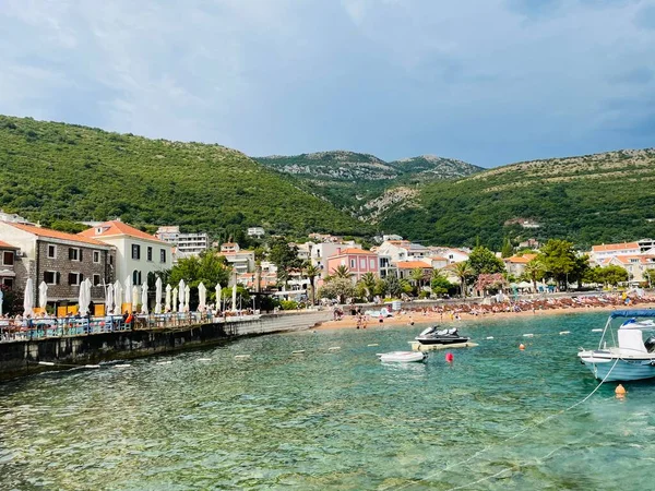 Vista Della Vecchia Isola Kotor Montenegro — Foto Stock