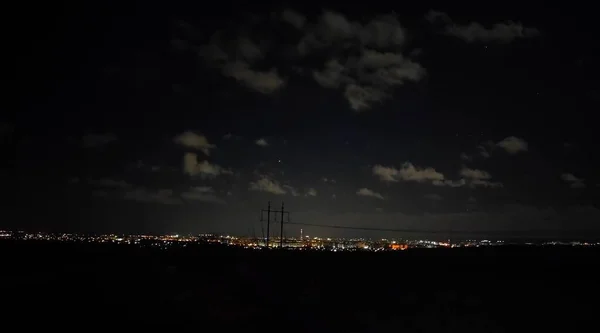 Piękny Widok Miasto Nocy — Zdjęcie stockowe
