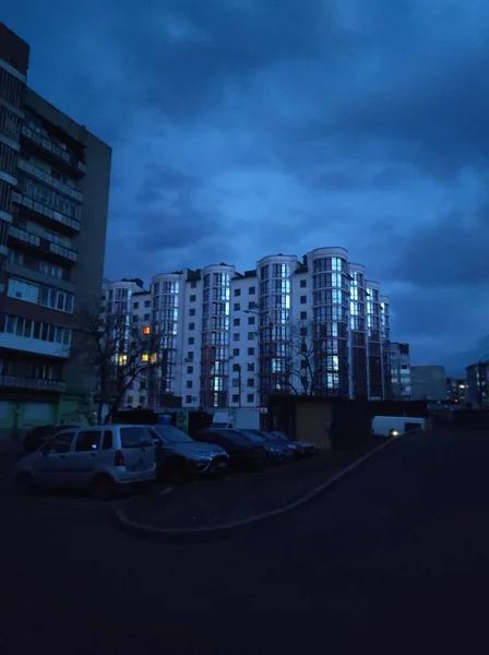 Moderne Gebäude Der Stadt Nacht — Stockfoto