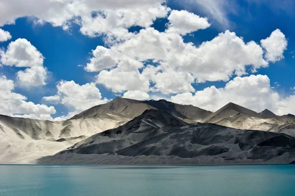 Lago Baisha Meseta Pamir Xinjiang Con Montaña Baisha Agua Del — Foto de Stock
