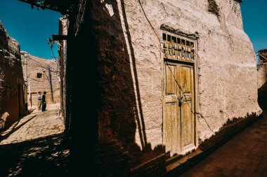 Kashgar, Xinjiang 'daki Hathpace' deki Halk Evleri çok değerli tarihi ve kültürel varlıklardır..