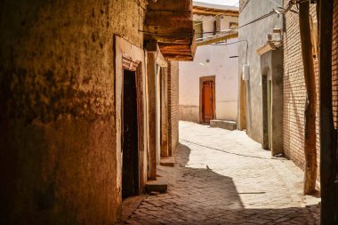 Kashgar, Xinjiang 'daki Hathpace' deki Halk Evleri çok değerli tarihi ve kültürel varlıklardır..