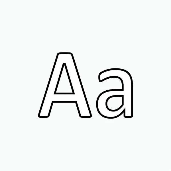 Alphabet Icon Typografie Symbol Vektor — Stockvektor