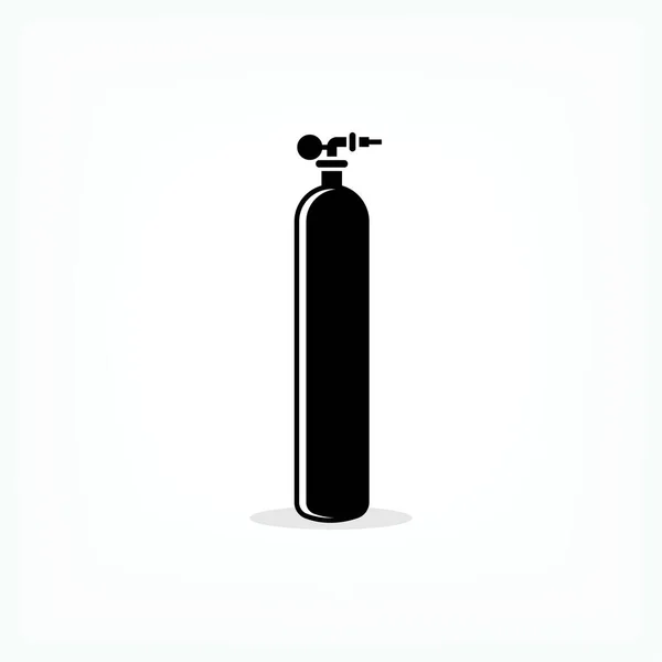 Tubos Oxígeno Icono Símbolo Respiración Equipo Industrial Vector — Archivo Imágenes Vectoriales
