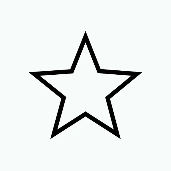 Star Geometric Basic Shape Icon Vektor Zeichen Und Symbolelemente Für — Stockvektor