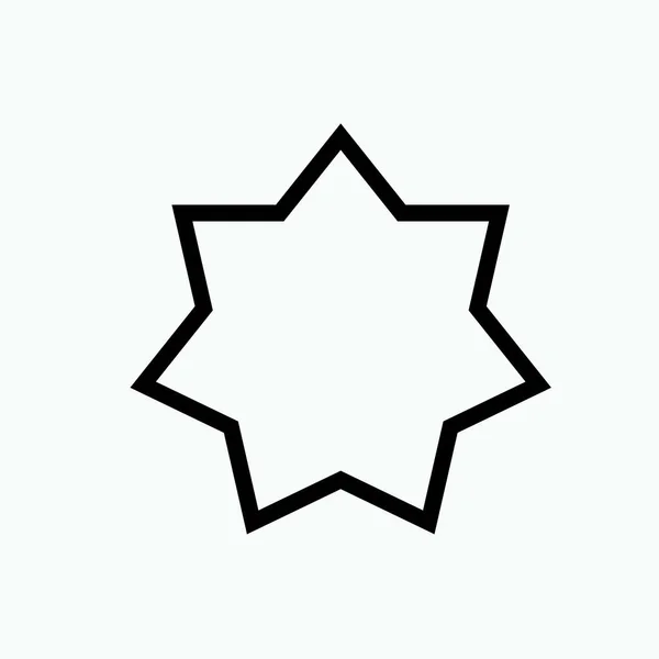 Star Icon Vector Signo Símbolo Para Elementos Diseño Presentación Sitio — Archivo Imágenes Vectoriales