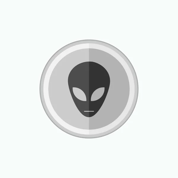 Icono Alienígena Símbolo Extraterrestre Vector — Archivo Imágenes Vectoriales