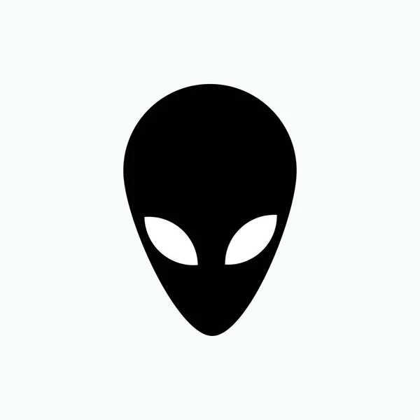 Icono Alienígena Símbolo Extraterrestre Vector — Archivo Imágenes Vectoriales