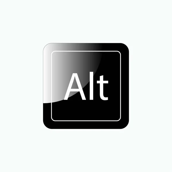 Alt Button Icon Botón Símbolo Alternativo Teclado Teclado Para Escribir — Archivo Imágenes Vectoriales