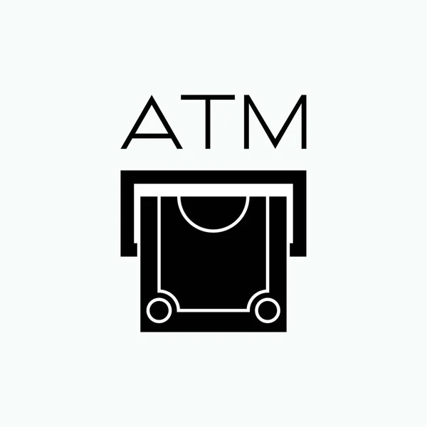 Geldautomaten Ikone Automatisches Teller Machine Symbol Vektor — Stockvektor