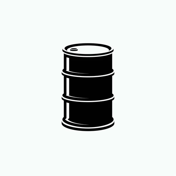 Icona Botte Simbolo Del Petrolio Vettore — Vettoriale Stock