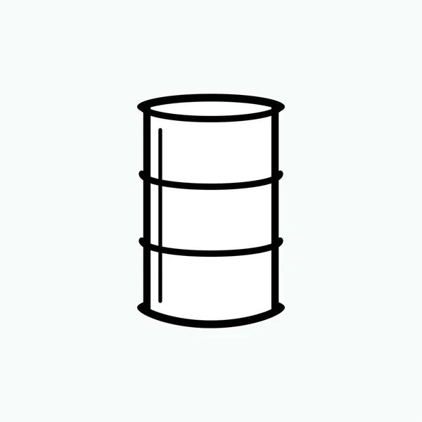 Ícone Barril Símbolo Petróleo Vetor —  Vetores de Stock