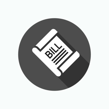 Bill Icon. Fatura Sembolü - Vektör
