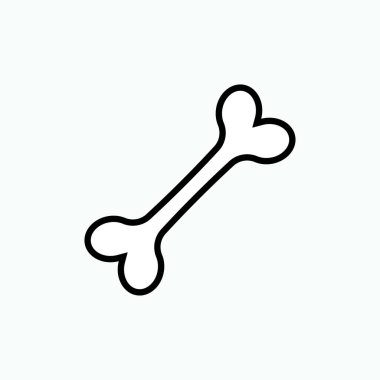 Kemik Simgesi. İnsan Vücut Elementi - Vektör.  